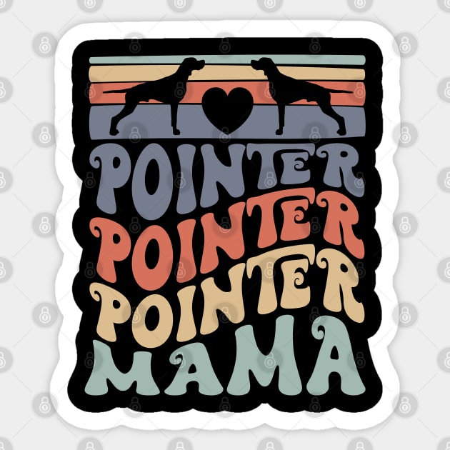 Retro Pointer Mom GSP Dog Owner Sticker by Way Down South